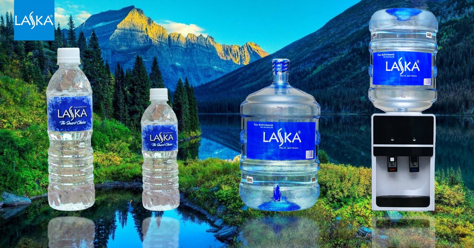 Nước uống giao tận nhà Laska